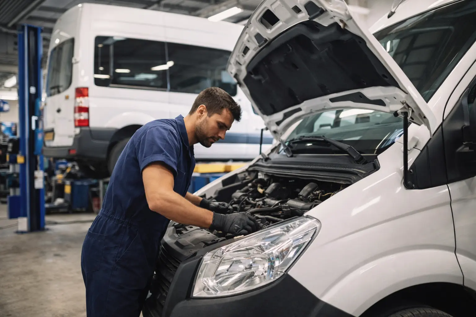 Kaubiku hooldus autoremonditöökojas Mustamäel